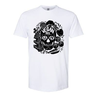 Vegan Skull Softstyle CVC T-Shirt