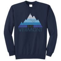 Vermont Ski Vintage Mountain Winter Sports Skiing Souvenir Tall Sweatshirt