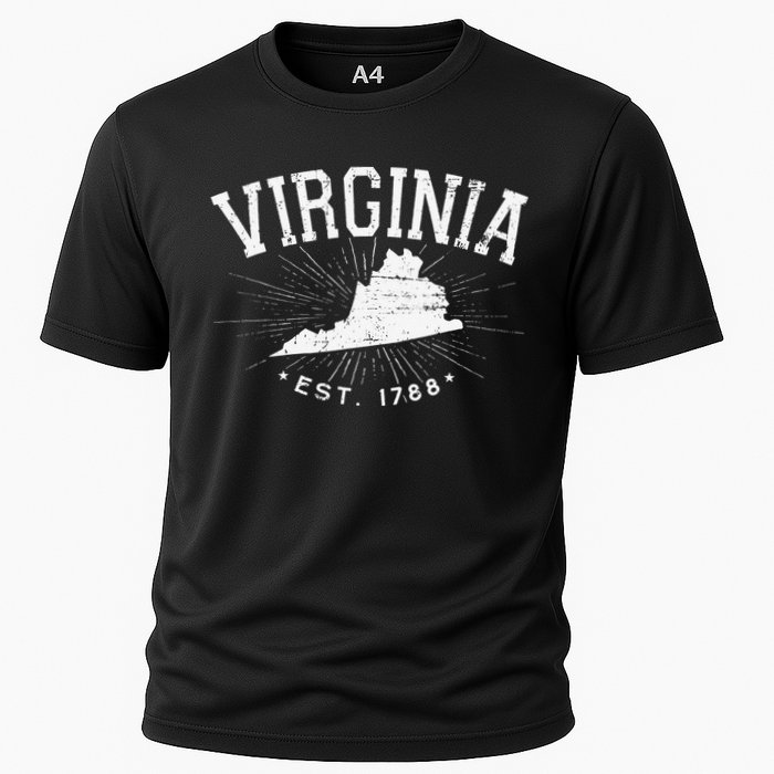 Virginia State Virginia Lover Cooling Performance Crew T-Shirt