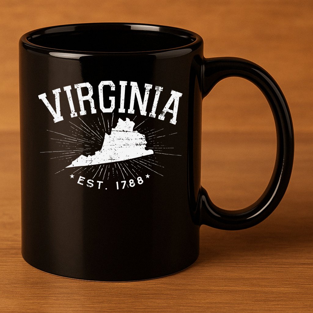 Virginia State Virginia Lover 11oz C Handle Ceramic Mug