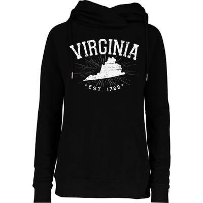 Virginia State Virginia Lover Womens Funnel Neck Pullover Hood