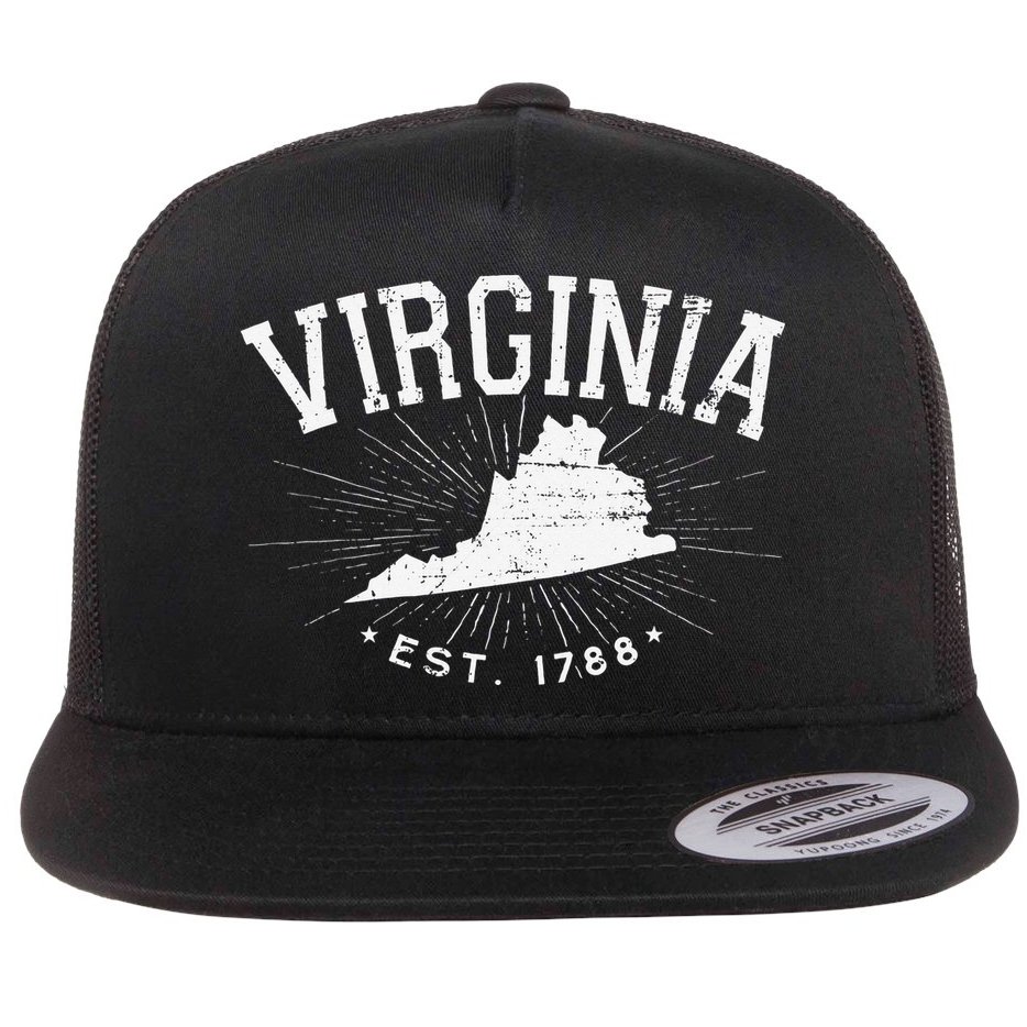 Virginia State Virginia Lover Flat Bill Trucker Hat