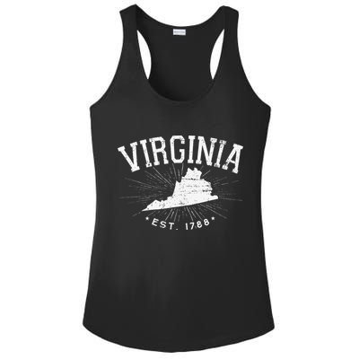 Virginia State Virginia Lover Ladies PosiCharge Competitor Racerback Tank