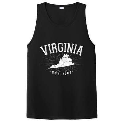Virginia State Virginia Lover PosiCharge Competitor Tank