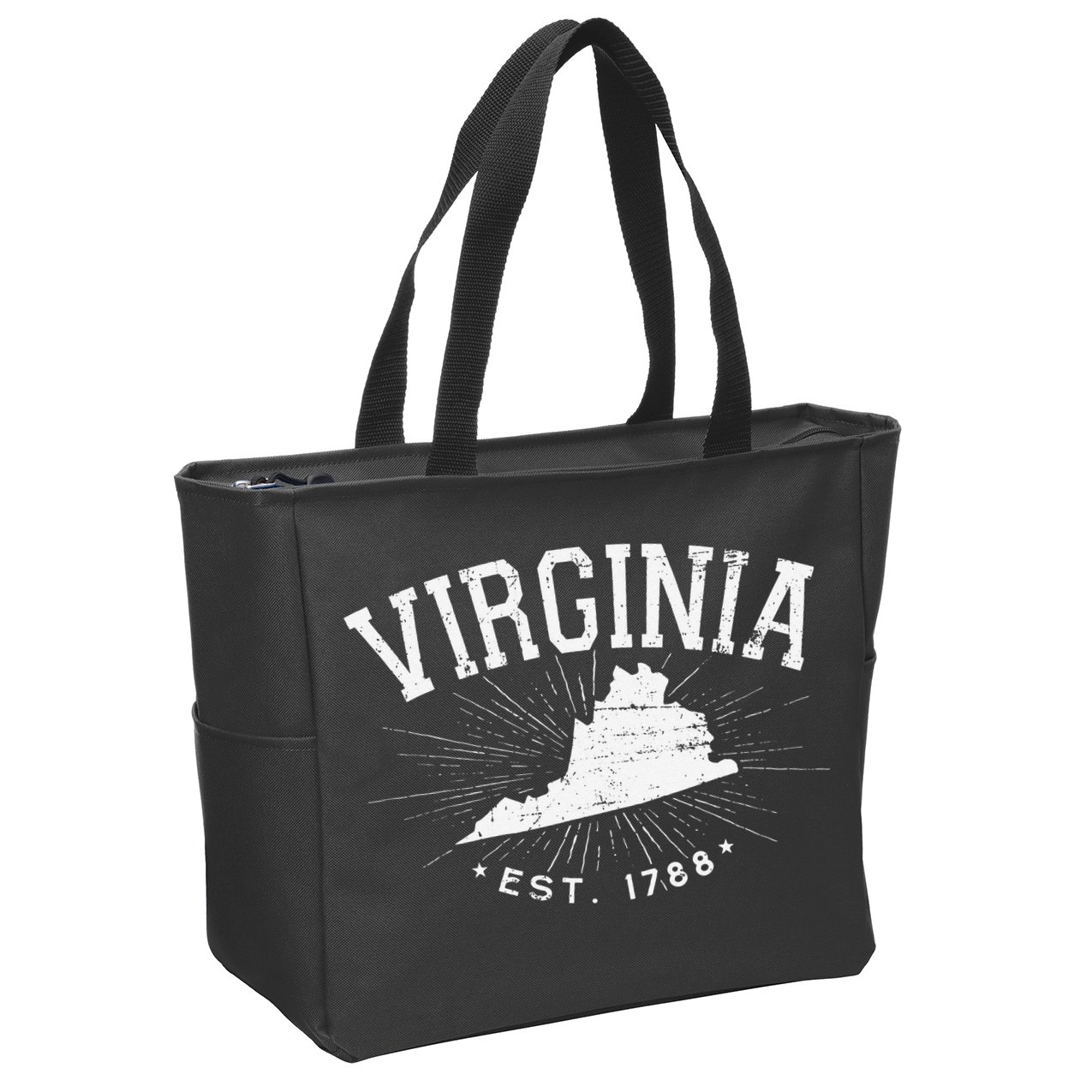 Virginia State Virginia Lover Zip Tote Bag