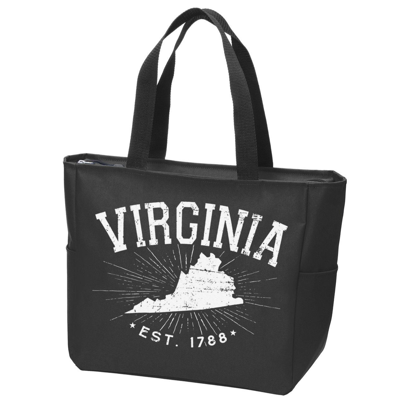 Virginia State Virginia Lover Zip Tote Bag