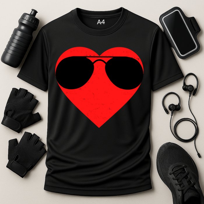 Valentines Shades Cooling Performance Crew T-Shirt
