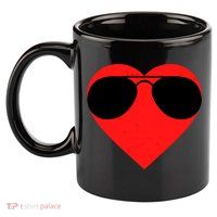Valentines Shades 11oz C Handle Ceramic Mug