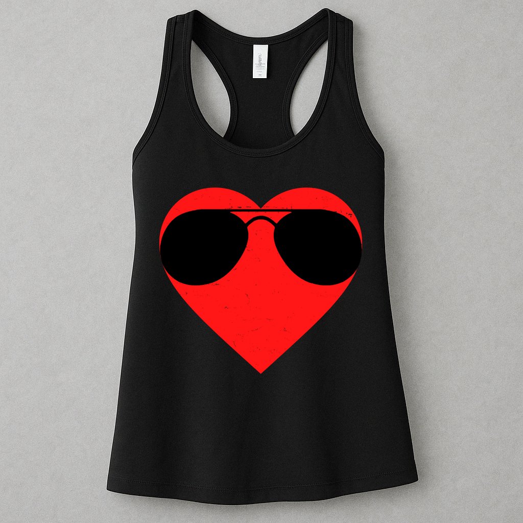 Valentines Shades Womens Tank Top