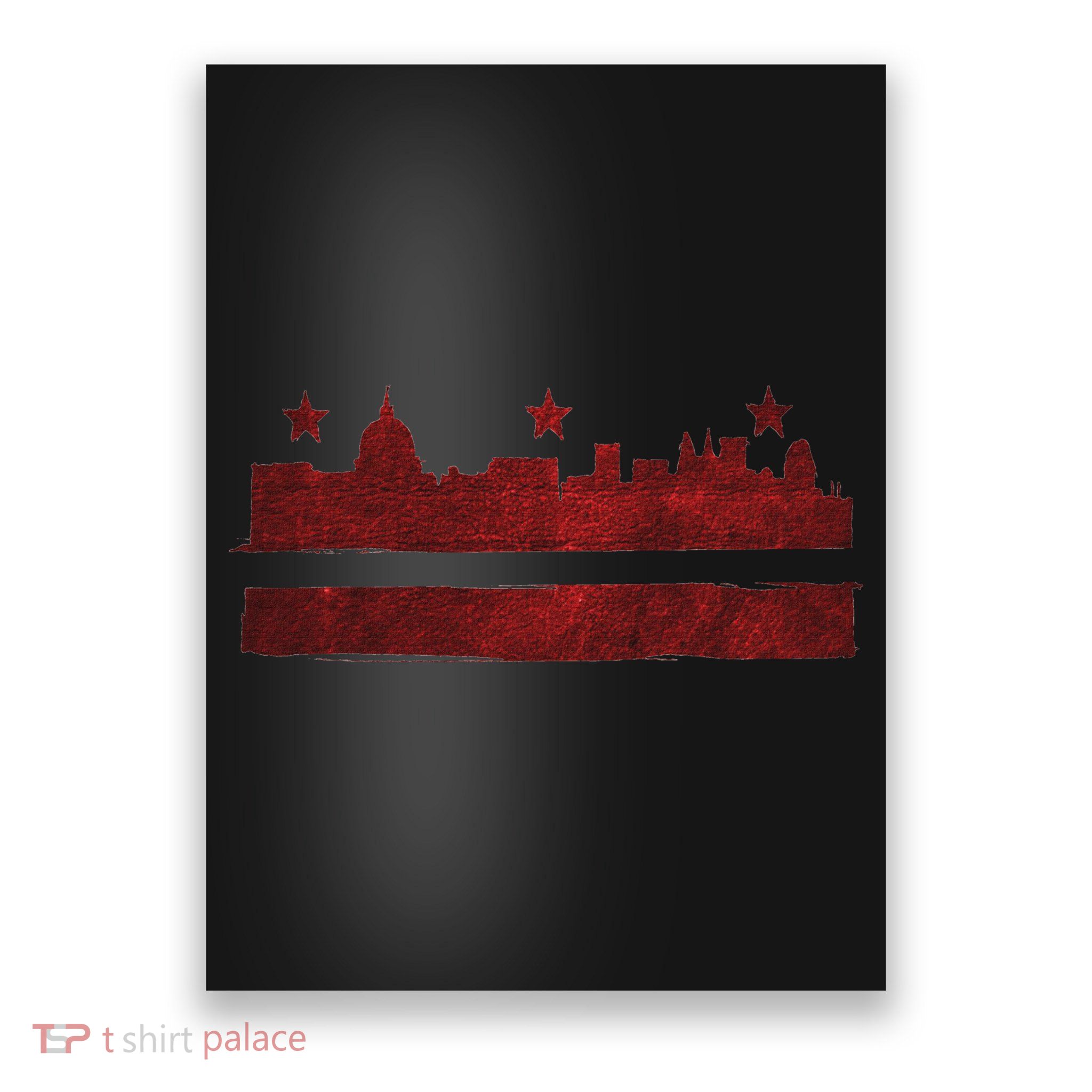Vintage Skyline Washington Dc Flag Cities Usa Pride Poster