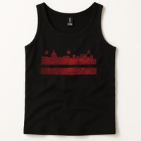 Vintage Skyline Washington Dc Flag Cities Usa Pride Tank Top