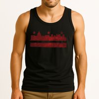 Vintage Skyline Washington Dc Flag Cities Usa Pride Tank Top