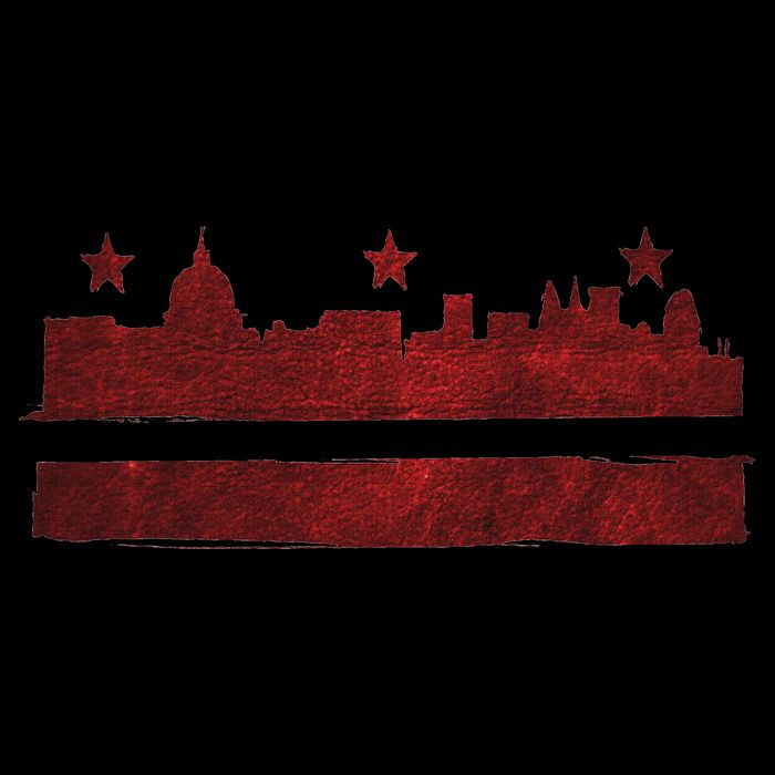 Vintage Skyline Washington Dc Flag Cities Usa Pride Tank Top