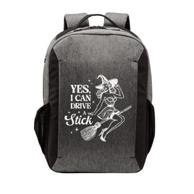 Vintage Sexy Witch Yes I Can Drive A Stick Halloween Costume Vector Backpack