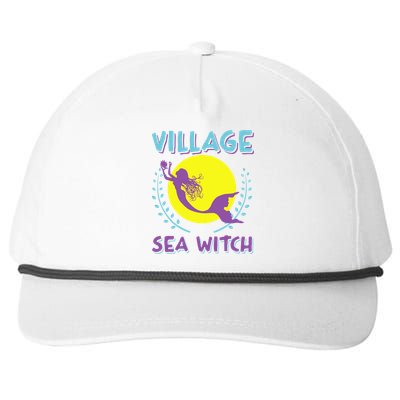 Village Sea Witch Mermaid Halloween Gift Snapback Five-Panel Rope Hat