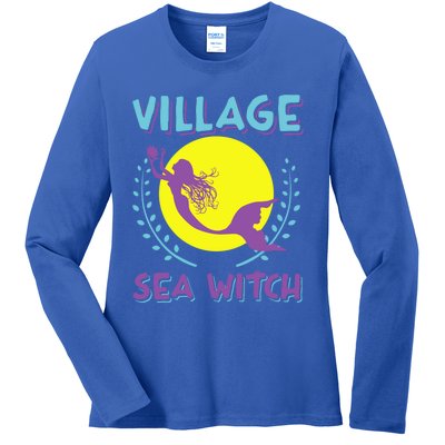 Village Sea Witch Mermaid Halloween Gift Ladies Long Sleeve Shirt