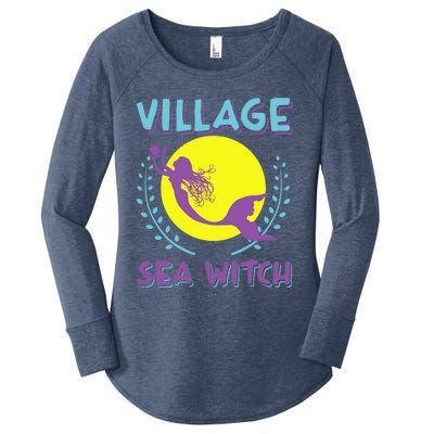 Village Sea Witch Mermaid Halloween Gift Women's Perfect Tri Tunic Long Sleeve Shirt