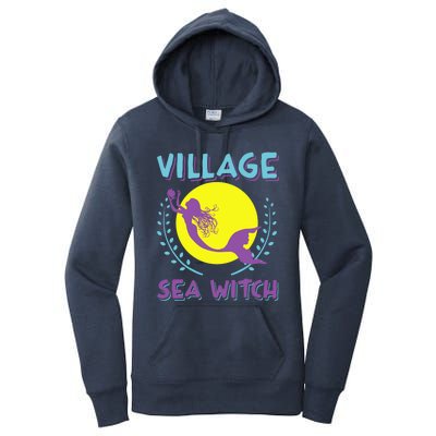 Village Sea Witch Mermaid Halloween Gift Women's Pullover Hoodie