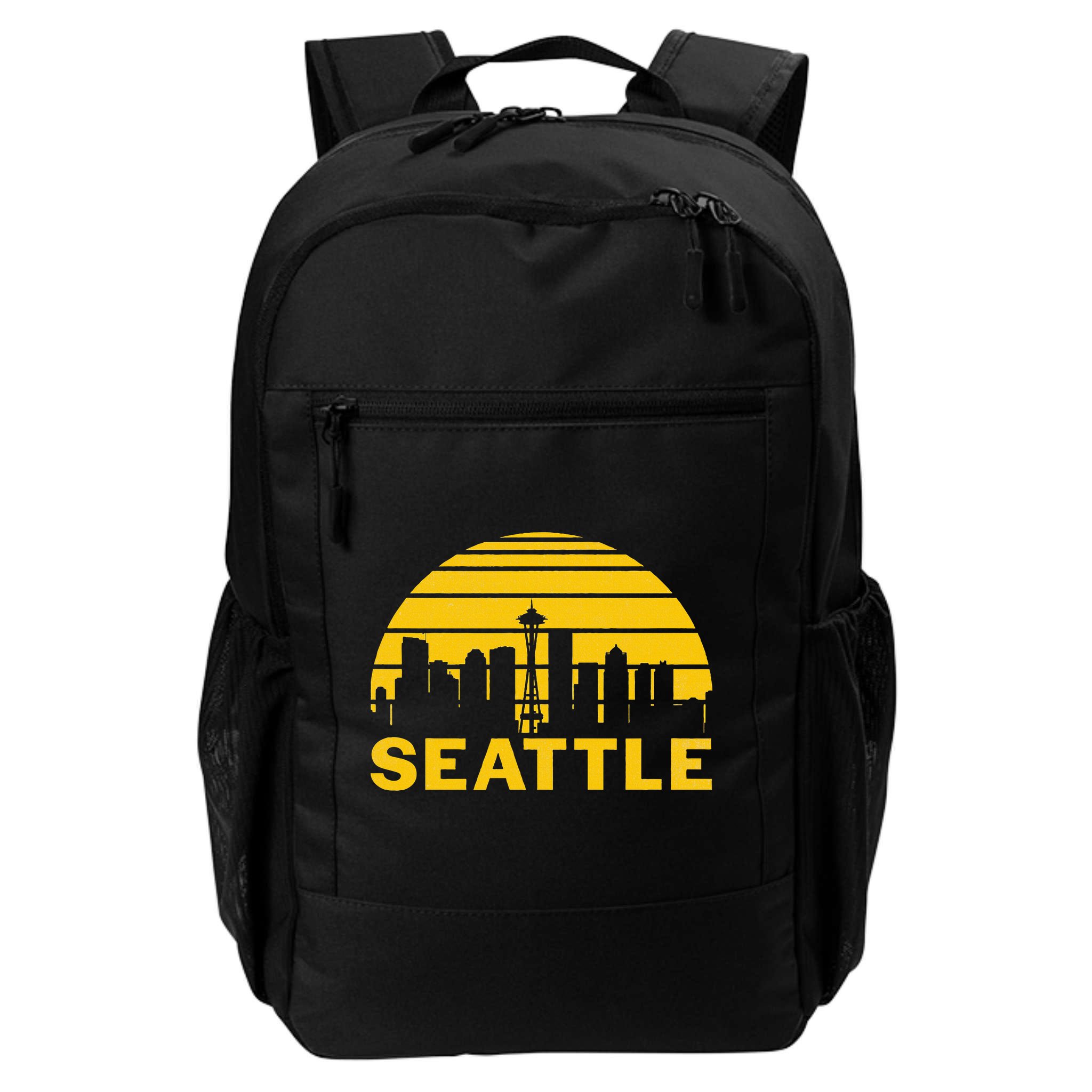 Vintage Seattle Washington Cityscape Backpack