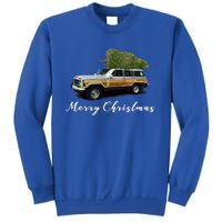 Vintage Surf Wagon Xmas Merry Christmas Tree On A Truck Sweatshirt