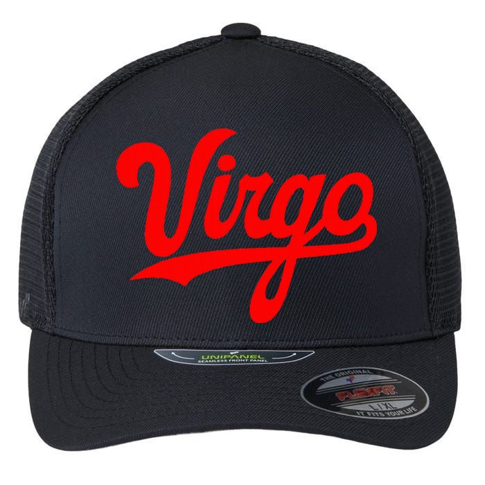 Virgo Season Women Zodiac Typography Flexfit Unipanel Trucker Cap