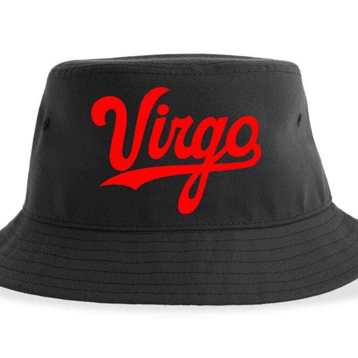 Virgo Season Women Zodiac Typography Sustainable Bucket Hat