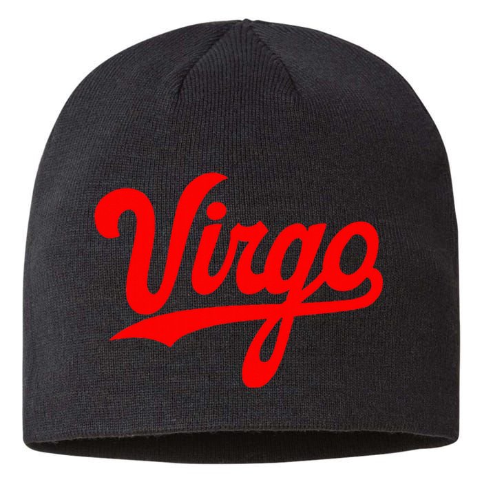 Virgo Season Women Zodiac Typography Sustainable Beanie