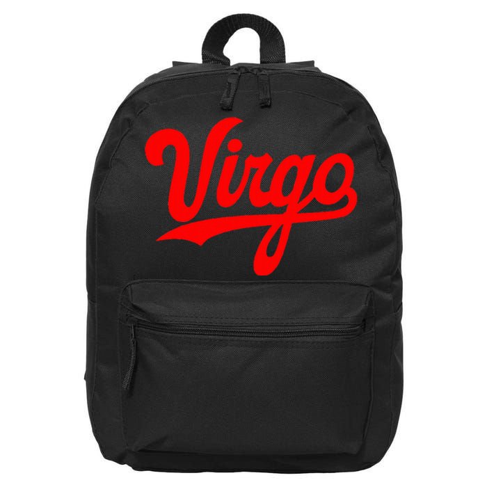 Virgo Season Women Zodiac Typography 16 in Basic Backpack