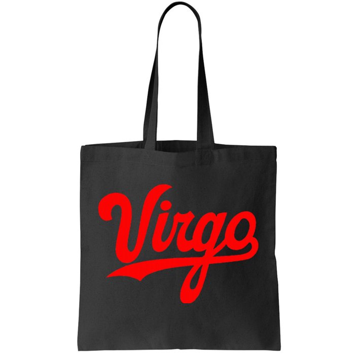 Virgo Season Women Zodiac Typography Tote Bag