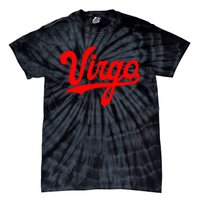 Virgo Season Women Zodiac Typography Tie-Dye T-Shirt