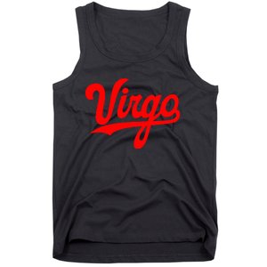 Virgo Season Women Zodiac Typography Tank Top