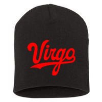 Virgo Season Women Zodiac Typography Short Acrylic Beanie