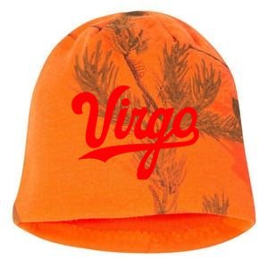 Virgo Season Women Zodiac Typography Kati - Camo Knit Beanie