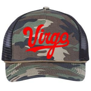 Virgo Season Women Zodiac Typography Retro Rope Trucker Hat Cap