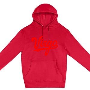 Virgo Season Women Zodiac Typography Premium Pullover Hoodie