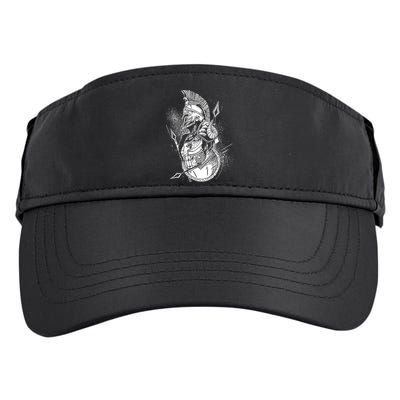 Vintage Spartan Warrior Adult Drive Performance Visor