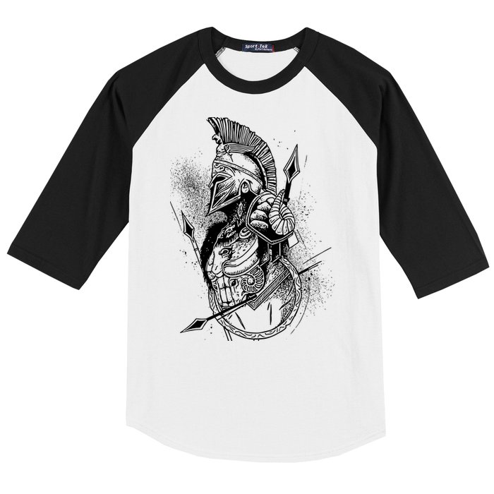 Vintage Spartan Warrior Baseball Sleeve Shirt