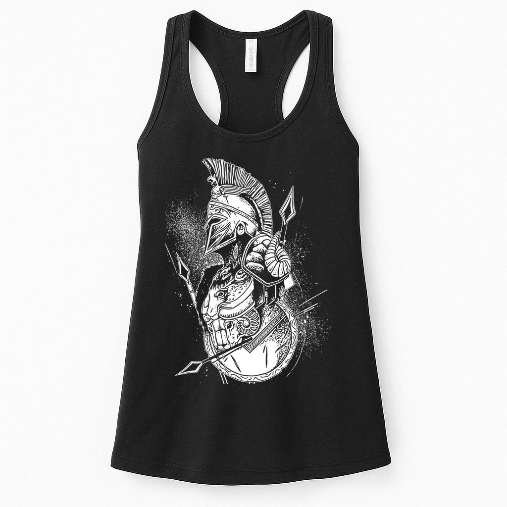 Vintage Spartan Warrior Womens Tank Top