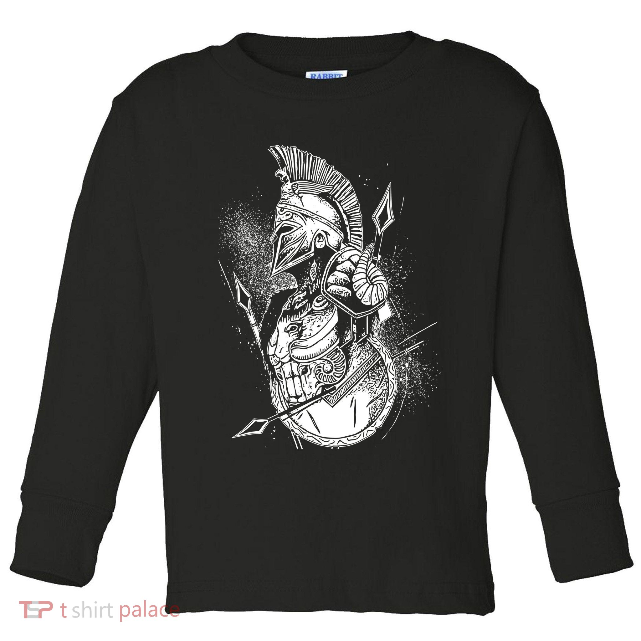 Vintage Spartan Warrior Toddler Long Sleeve Shirt
