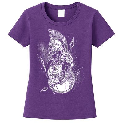 Vintage Spartan Warrior Womens T-Shirt