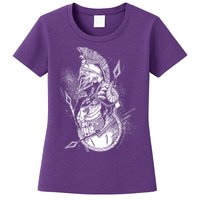 Vintage Spartan Warrior Womens T-Shirt