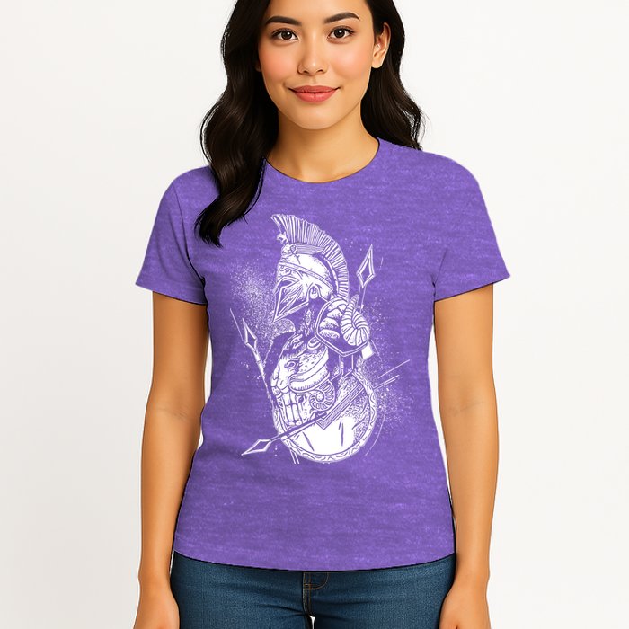 Vintage Spartan Warrior Womens T-Shirt