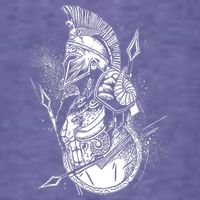 Vintage Spartan Warrior Womens T-Shirt