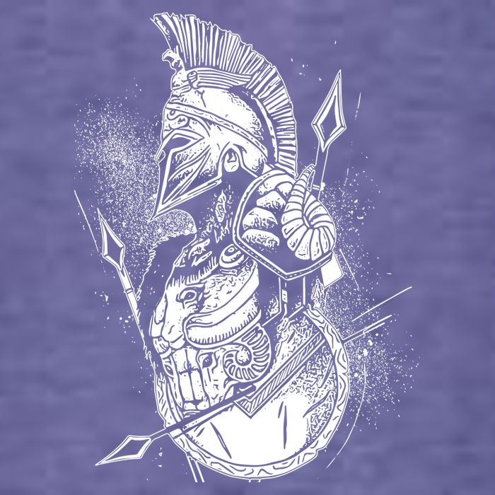 Vintage Spartan Warrior Womens T-Shirt