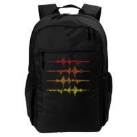 Vintage Sound Waves Music Audio Engineer Daily Commute Backpack