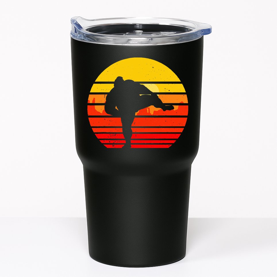 Vintage Sumo Wrestling Japan Japanese Retro Wrestler Tumbler