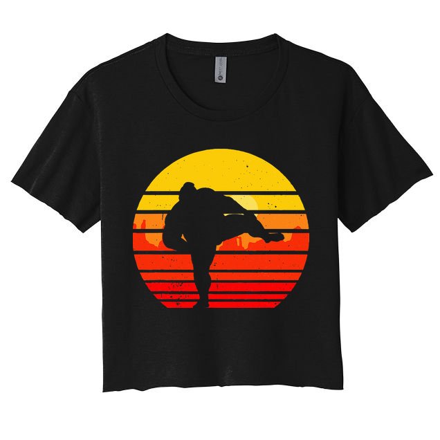 Vintage Sumo Wrestling Japan Japanese Retro Wrestler Crop Top