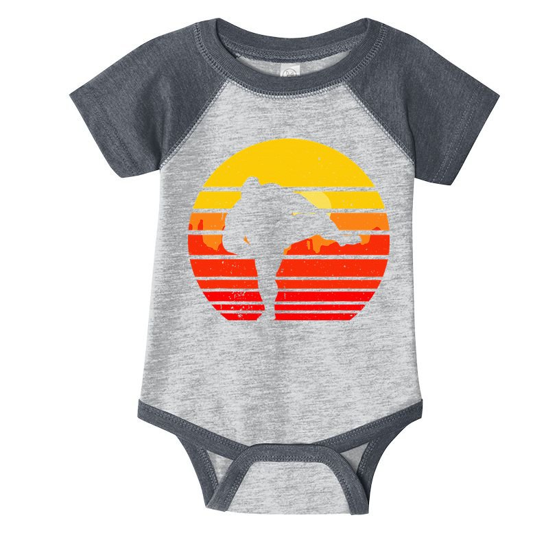 Vintage Sumo Wrestling Japan Japanese Retro Wrestler Infant Baby Jersey Bodysuit