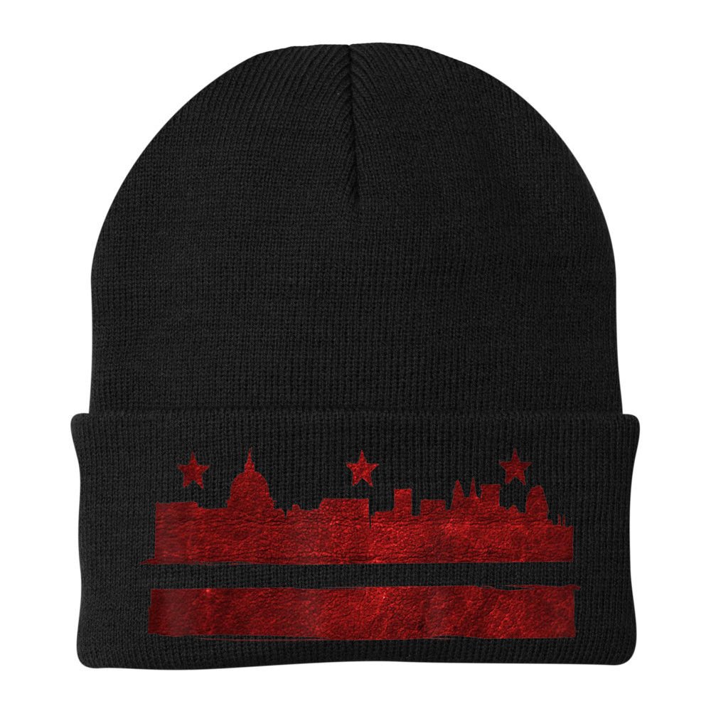 Vintage Skyline Washington Dc Flag Cities Usa Pride TShirt Beanie