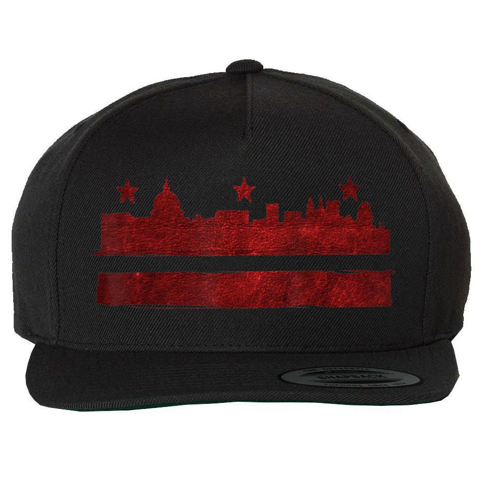 Vintage Skyline Washington Dc Flag Cities Usa Pride TShirt Wool Snapback Cap